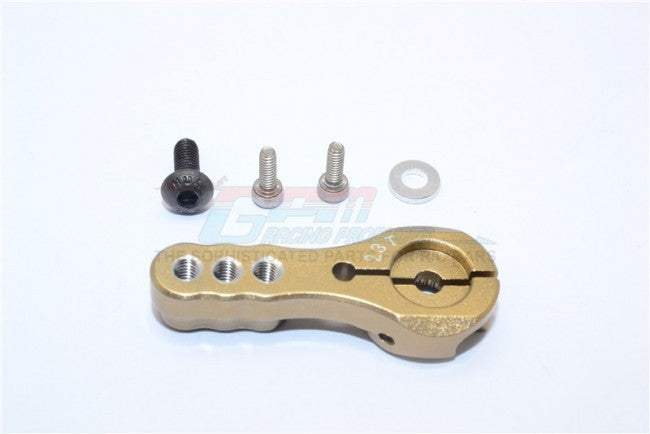 Aluminum Servo Horn For 23T Spline Output Shaft 3 Holes Design For Airtronics/Ko/Jr - 1Pc Titanium