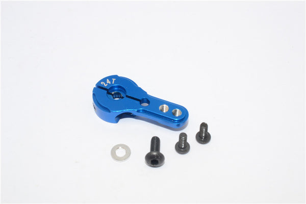 Aluminum Servo Horn For 24T Spline Output Shaft - 1Pc Blue