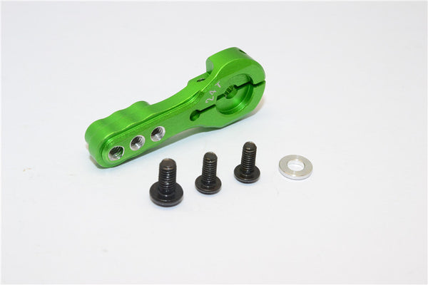 Aluminum Servo Horn For 24T Spline Output Shaft 3 Holes Design For Airtronics - 1 Set Green