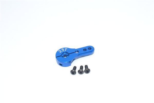 Aluminum Servo Horn For 25T Spline Output Shaft - 1Pc Blue