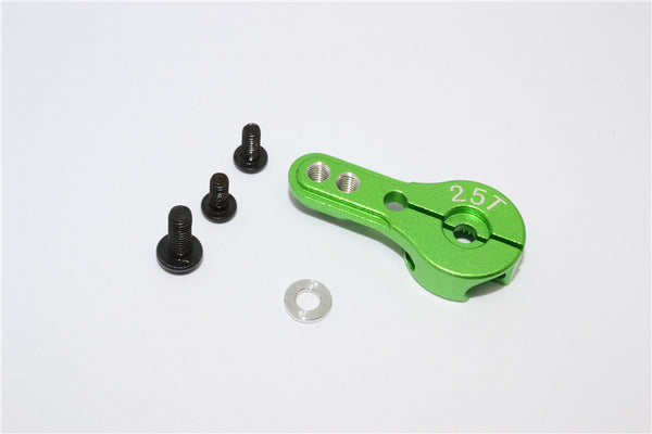Aluminum Servo Horn For 25T Spline Output Shaft - 1Pc Green