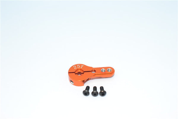 Aluminum Servo Horn For 25T Spline Output Shaft - 1Pc Orange