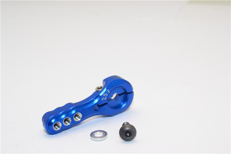 Aluminum Servo Horn For 25T Spline Output Shaft 3 Holes Design For Airtronic - 1 Set Blue