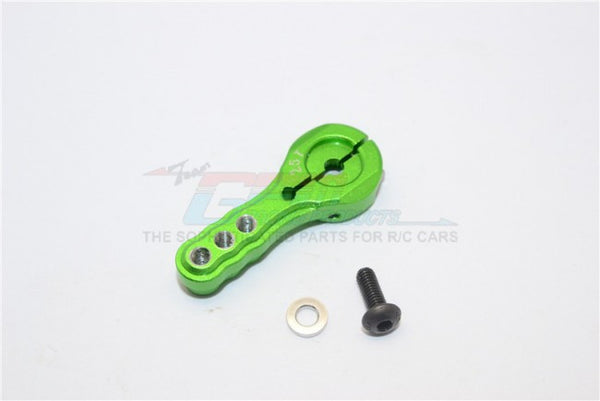 Aluminum Servo Horn For 25T Spline Output Shaft 3 Holes Design For Airtronics/Ko/Jr - 1Pc Green