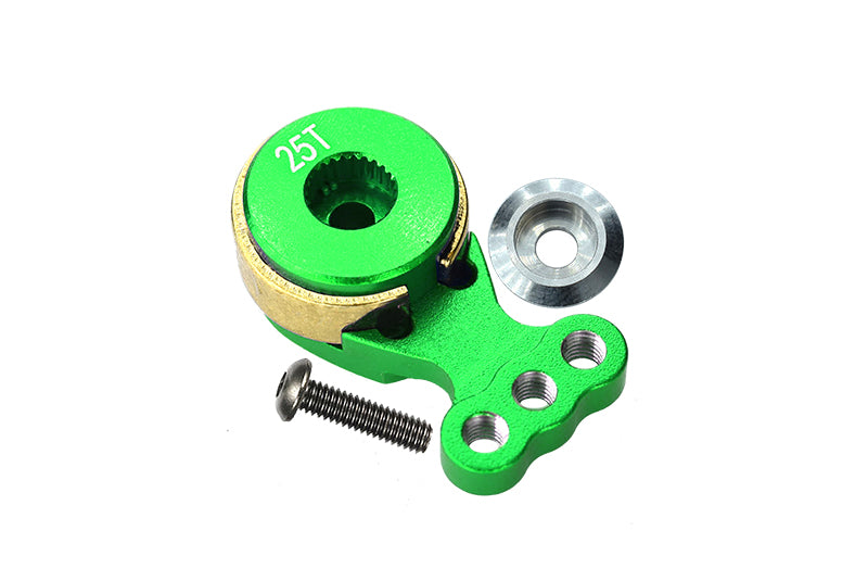 Aluminum Hi-Torque Servo Saver For 25T Spline Output Shaft - 1Pc Green