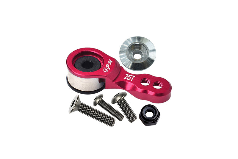 Aluminium 6061-T6 Hi-Torque Servo Saver For 25T Spline Output Shaft - Red