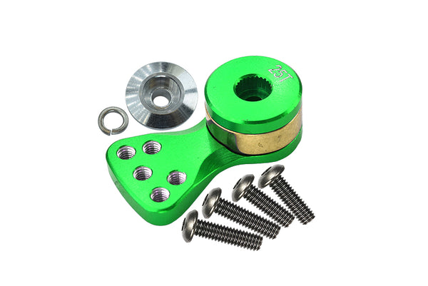 Aluminum Hi-Torque Servo Saver For 25T Spline Output Shaft (L) - 1Pc Green