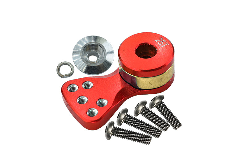 Aluminum Hi-Torque Servo Saver For 25T Spline Output Shaft (L) - 1Pc Red