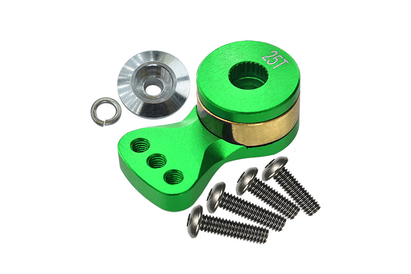 Aluminum Hi-Torque Servo Saver For 25T Spline Output Shaft (M) - 1Pc Green