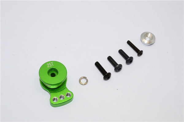 Aluminum Hi-Torque Servo Saver For 25T Spline Output Shaft (S) - 1Pc Green