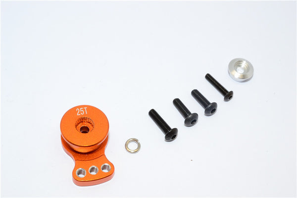 Aluminum Hi-Torque Servo Saver For 25T Spline Output Shaft (S) - 1Pc Orange