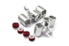 Team Corally 1/10 Sketer XL4S C-00191 Aluminum Front Knuckle Arm - 6Pc Set Silver