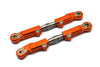 Team Corally 1/10 Sketer XL4S C-00191 Aluminum + Stainless Steel Rear Upper Arm Tie Rod - 2Pc Set Orange