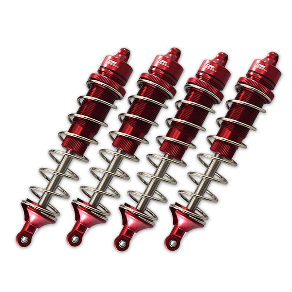 Team Corally 1/10 Sketer XL4S C-00191 Aluminum Front & Rear Adjustable Dampers 130mm - 4Pc Set Red