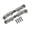 Team Corally 1/10 Sketer XL4S C-00191 Aluminum+Stainless Steel Adjustable Front Steering Tie Rod - 6Pc Set Silver