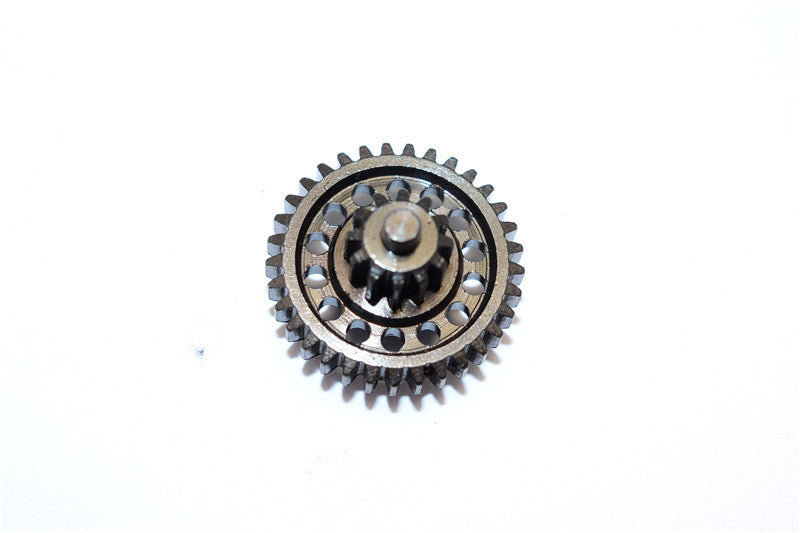 Thunder Tiger Kaiser XS Steel #45 Double Speed Reduction Gears - 1Pc Black