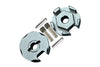 Traxxas Slash 4X4 Aluminum Wheel Hex Claw - 2Pcs Gray Silver