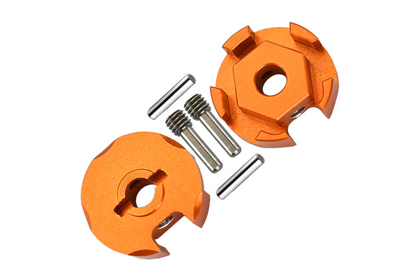 Traxxas Slash 4X4 Aluminum Wheel Hex Claw - 2Pcs Orange