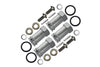 Traxxas Slash 4X4 Aluminum Hex Adaptor (+17mm) - 4 Pcs Set Silver