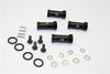 Traxxas Slash 4X4 Aluminum Hex Adaptor (+25mm) - 4 Pcs Set Black