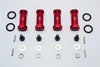 Traxxas Slash 4X4 Aluminum Hex Adaptor (+25mm) - 4 Pcs Set Red