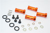 Traxxas Slash 4X4 Aluminum Hex Adaptor (+25mm) - 4 Pcs Set Orange