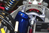 Traxxas Slash 4x4 Low-CG Version Aluminum Fixed Gear Adapter + Motor Heatsink Mount - 6Pc Set Blue