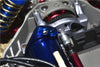 Traxxas Slash 4x4 Low-CG Version Aluminum Fixed Gear Adapter + Motor Heatsink Mount - 6Pc Set Blue