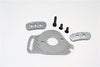 Traxxas Slash 4x4 Low-CG Version Aluminum Fixed Gear Adapter + Motor Heatsink Mount - 6Pc Set Gray Silver
