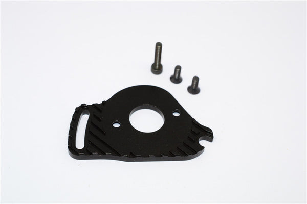 Traxxas Slash 4x4 LCG Aluminum Motor Heatsink Mount - 1Pc Set Black