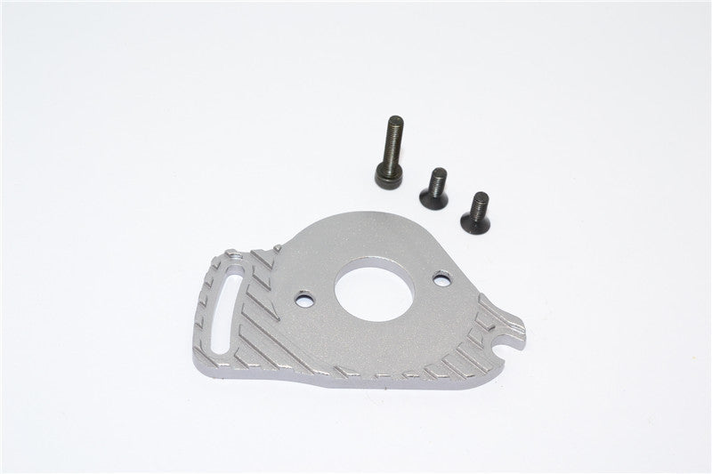 Traxxas Slash 4x4 LCG Aluminum Motor Heatsink Mount - 1Pc Set Gray Silver