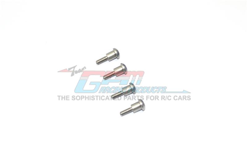 Stainless Steel King Pin For GPM Optional Front C-Hubs #SLA019A For Traxxas Slash 4X4 / XO-01 / Slash 4X4 LCG - 4Pc Set