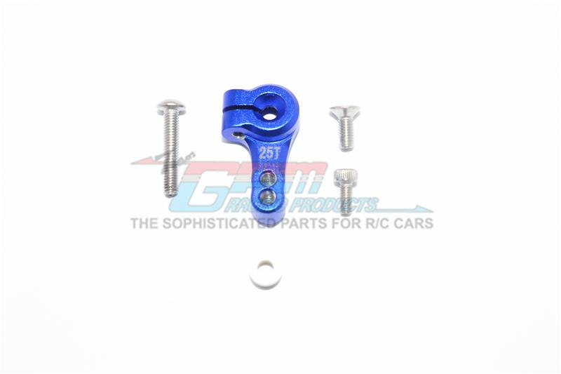 Traxxas Slash 4X4 / Slash 4X4 LCG Aluminum Adjustable 25T Servo Horn - 1Pc Set Blue