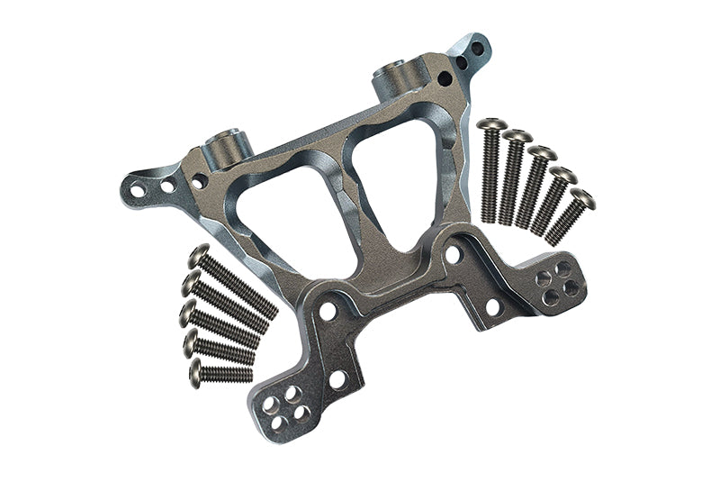 Traxxas Slash 4X4 / Stampede 4X4 VXL / Deegan 38 Fiesta ST Rally Aluminum Front Shock Tower - 1Pc Gray Silver