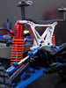 Traxxas Slash 4X4 / Stampede 4X4 VXL / Deegan 38 Fiesta ST Rally Aluminum Front Shock Tower - 1Pc Gray Silver