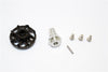 Traxxas Slash 4x4 LCG Aluminum Spur Gear Adapter - 1Pc Set Black