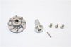 Traxxas Slash 4x4 LCG Aluminum Spur Gear Adapter - 1Pc Set Gray Silver