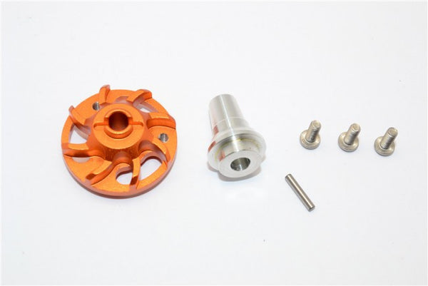 Traxxas Slash 4x4 LCG Aluminum Spur Gear Adapter - 1Pc Set Orange
