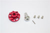 Traxxas Slash 4x4 LCG Aluminum Spur Gear Adapter - 1Pc Set Red