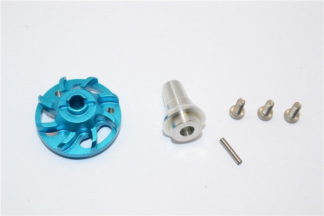 Traxxas Slash 4x4 LCG Aluminum Spur Gear Adapter - 1Pc Set Sky Blue