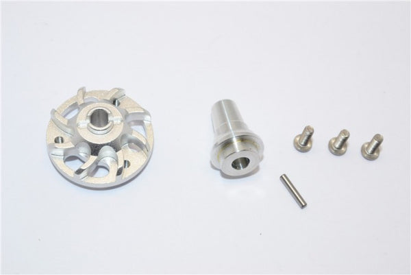Traxxas Slash 4x4 LCG Aluminum Spur Gear Adapter - 1Pc Set Silver