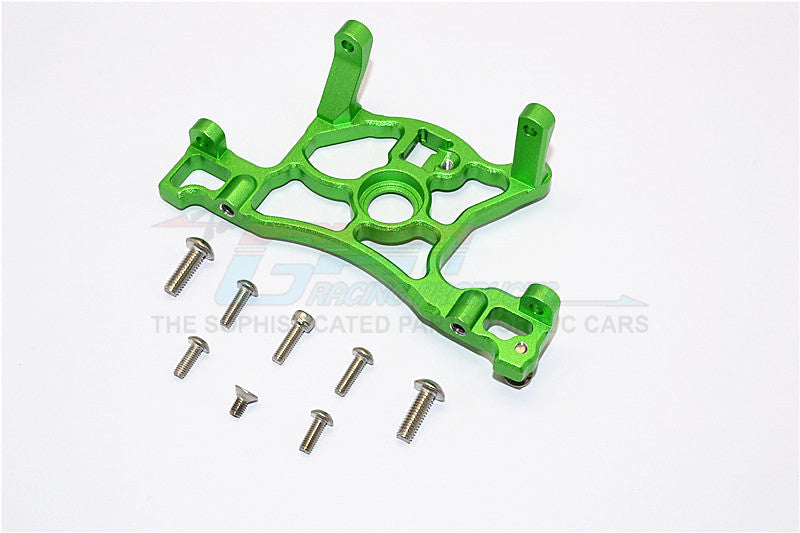 Traxxas Slash 4x4 LCG (68086-21) / Deegan 38 Fiesta (74054-6) Aluminum Spur Gear Cover Mount - 1Pc Set Green