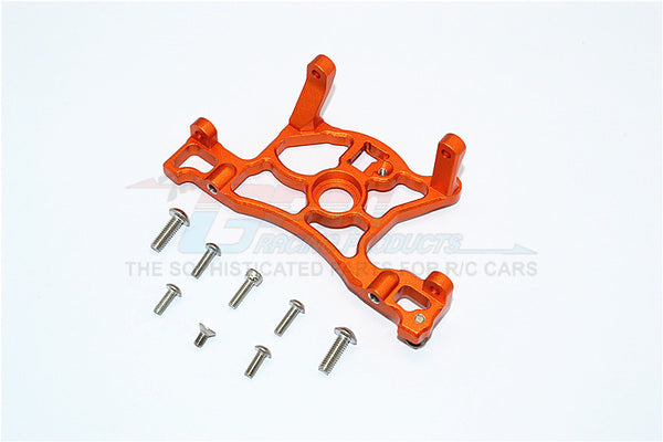 Traxxas Slash 4x4 LCG (68086-21) / Deegan 38 Fiesta (74054-6) Aluminum Spur Gear Cover Mount - 1Pc Set Orange