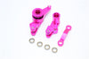 Traxxas Slash 4X4 / Stampede 4X4 VXL / Deegan 38 Fiesta ST Rally Aluminum Steering Assembly With Bearings - 1Set Pink