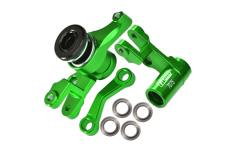 Aluminum 7075-T6 Front Steering Assembly For 1:10 Traxxas SLASH 4X4 / DEEGAN 38 / RUSTLER 4X4 / STAMPEDE 4X4 / HOSS 4X4 / Bandit VXL / Slash 2WD / Bandit XL-5 2WD / 2WD Rustler / 1:7 XO-1 Upgrades - Green