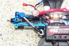 Traxxas Slash 4x4 Low-CG Version Aluminum Front Tie Rods With Stabilizer For C Hub - 11Pc Set Blue