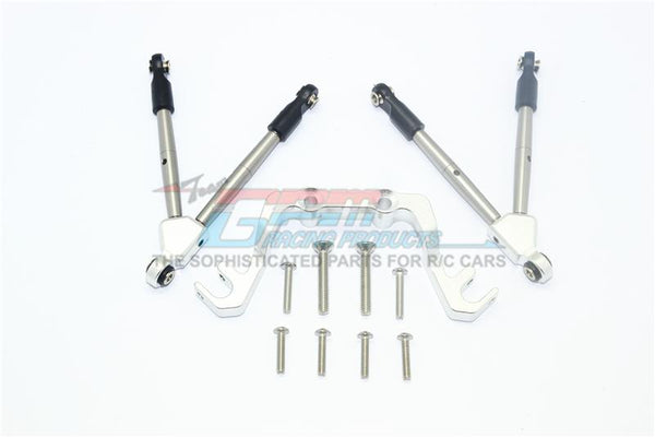 thumbnail image 2 of GPM Aluminum Front Tie Rods With Stabilizer For Traxxas Slash 4x4 Low-CG - 11pc Green Upgrade Set 2 of 14