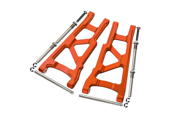 Traxxas Slash 4X4 / Stampede 4X4 VXL / Rustler 4X4 VXL Aluminum Front/Rear Lower Arm - 1Pr Set Orange