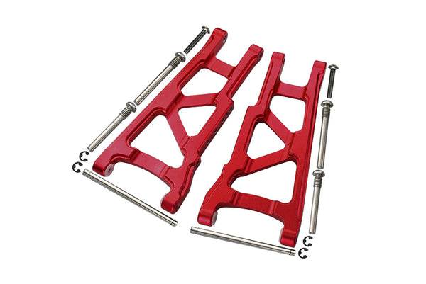 Traxxas Slash 4X4 / Stampede 4X4 VXL / Rustler 4X4 VXL Aluminum Front/Rear Lower Arm - 1Pr Set Red