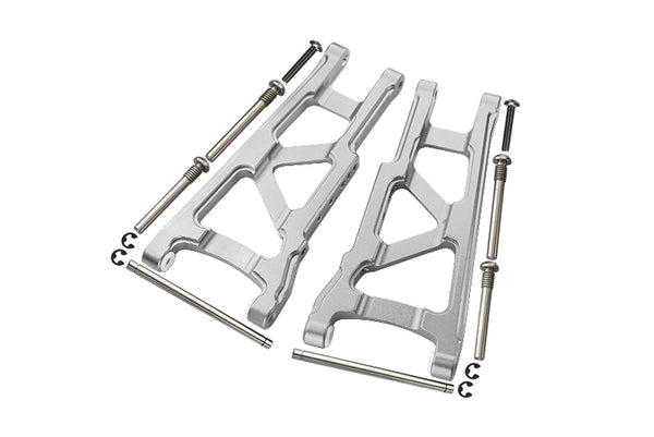 Traxxas Slash 4X4 / Stampede 4X4 VXL / Rustler 4X4 VXL Aluminum Front/Rear Lower Arm - 1Pr Set Silver